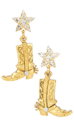 Elizabeth Cole - These Boots Were Made For Walking Drop Earrings