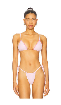 Frankies Bikinis - Lumia Ribbed Bikini Top