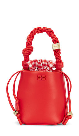 Ganni - Bou Bucket Mini Vichy Pouch