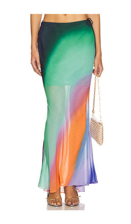 Kulani Kinis - Chiffon Tie Side Maxi Skirt