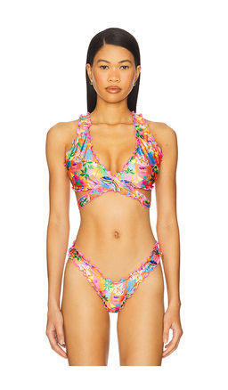 Kulani Kinis - Lettuce Edge Wrap Bikini Top
