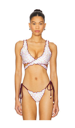 Kulani Kinis - Lettuce Edge Wrap Bikini Top
