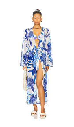 Milly - Vince Brushwork Floral Chiffon Dress