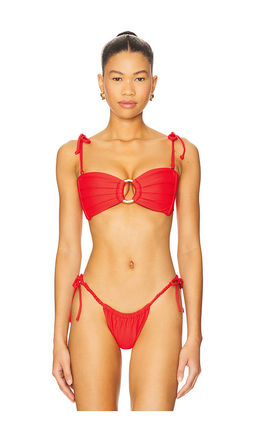 Montce Swim - Tori Ties Bandeau Bikini Top