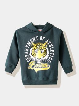 R&B - Green and Yellow Graphic Regular Boys Hoodie