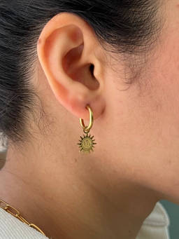 Bloome - Gold Celeste Mismatched Sun and Moon Earrings