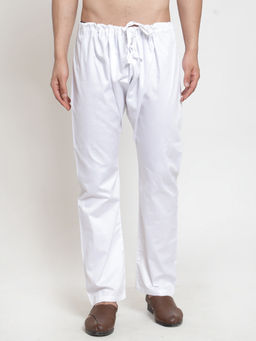 NEUDIS - White 100% Cotton Churidar Pyjama