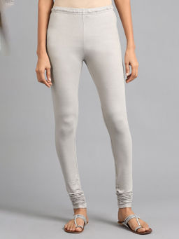 W - Silver Straight Tights