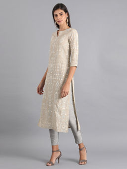 W - Silver Solid Trousers