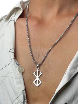 Jazz and Sizzle - Silver Plated Anime Cosplay Stainless Steel Pendant With Chain