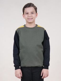 KiddoPanti - Boys Round Neck Sweatshirts with Pocket
