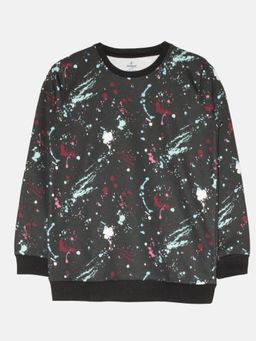 KiddoPanti - Boys Printed Round Neck Sweatshirt