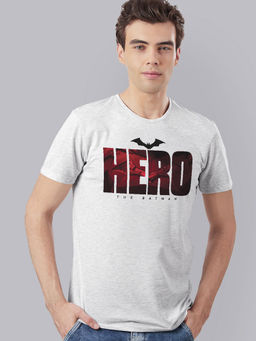 Free Authority - The Batman Printed Grey Tshirt For Men