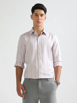 Arrow Newyork - Men Vertical Striped Manhattan Slim Fit Shirt