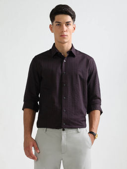 Arrow Newyork - Men Pure Cotton Manhattan Slim Fit Shirt