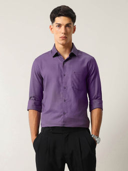 Arrow - Men Textured Pure Cotton Ceremony Shirt