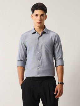 Arrow - Men Textured Pure Cotton Ceremony Shirt