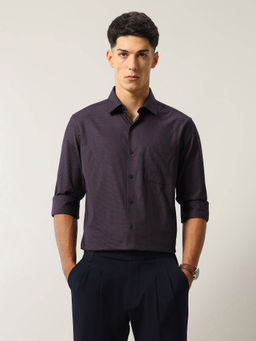 Arrow - Men Micro Checked Pure Cotton Ceremony Shirt