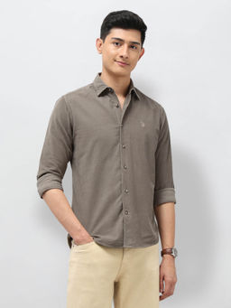 U.S. Polo Assn. Denim Co. - Men Pure Cotton Corduroy Shirt