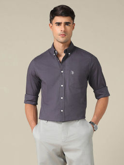 U.S. POLO ASSN. - U.S.Polo Association Men Tailored Fit Dobby Shirt