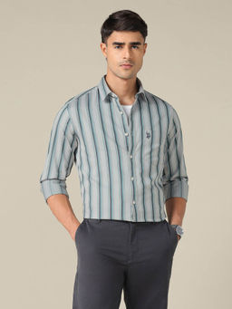 U.S. POLO ASSN. - U.S.Polo Association Men Tailored Fit Vertical Striped Shirt