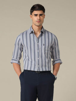 U.S. POLO ASSN. - U.S.Polo Association Men Tailored Fit Vertical Striped Shirt