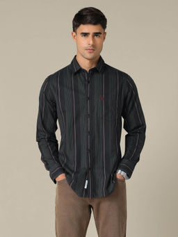 U.S. POLO ASSN. - U.S.Polo Association Men Tailored Fit Vertical Striped Shirt