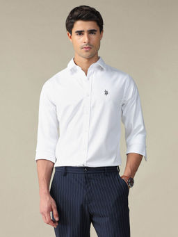U.S. POLO ASSN. - U.S.Polo Association Men Textured Dobby Shirt