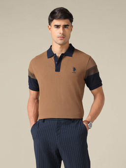 U.S. POLO ASSN. - U.S.Polo Association Men Solid Regular Fit Polo Shirt