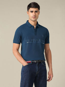 U.S. POLO ASSN. - U.S.Polo Association Men Brand Embroidered Regular Fit Polo Shirt