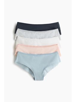H&M - Women White 5-Pack Hipster Briefs