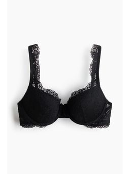 H&M - Women Black Lace Push-Up Bra