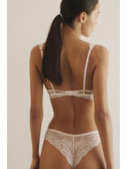 H&M - Women White 2-Pack Lace Brazilian Briefs