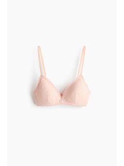 H&M - Women Pink Padded Soft Pointelle Bra