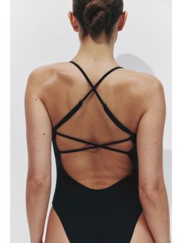 H&M - Women Black Sports Swimsuit With Lycra Xtra Life
