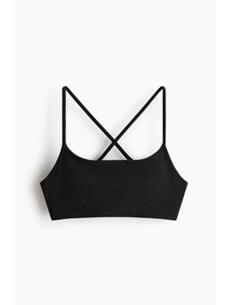 H&M - Women Black Sports Bikini Top With Lycra Xtra Life