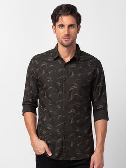 Spykar - Green Full Sleeves Shirt For Men