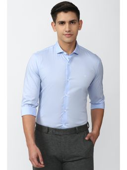 Peter England - Men Blue Super Slim Fit Formal Shirt