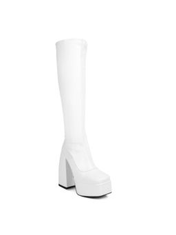 London Rag - Solid White Casual Boots