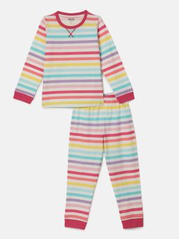 mackly - Girls Printed Pyjama - Multicolor (Set of 2)