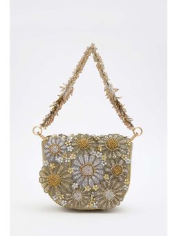 DOUX AMOUR - Fiona Mini Gold Silver Clutch
