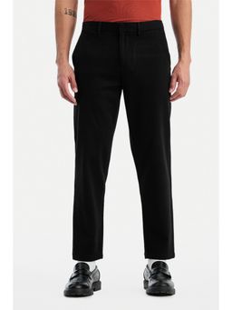 Snitch - Black Solid Regular Casual Chinos for Men