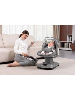 Mastela - Grey Deluxt Multi-Motion Baby Cradle (0-6 Months)