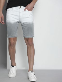 The Indian Garage Co - Men White Slim Fit Solid Mid-Rise Shorts