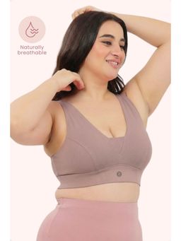 Zelena - Cotton Maternity Nursing Bra Wirefree Full Coverage Feeding Bra Dark Skin