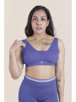 Zelena - Maternity Nursing Bra Modal Feeding Bra with Adjustable Straps Royal Blue