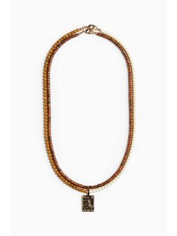 H&M - Men Beige 2-Pack Beaded Necklaces