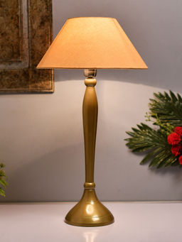 Homesake - Royal Ovoid Gold Brushed Lamp Golden Shade