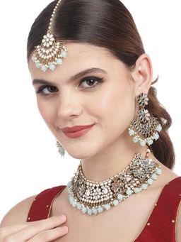 Carlton London - Gold Plated Bridal Set For Women