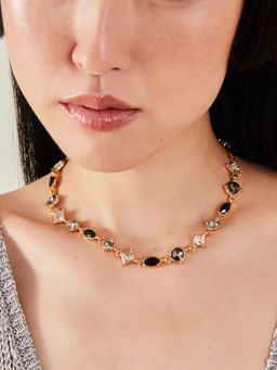 Accessorize London - Women Black Gemstone Necklace